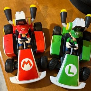 Nintendo Mario Kart. Pick which one you want. 1 Mario and 1 Luigi available